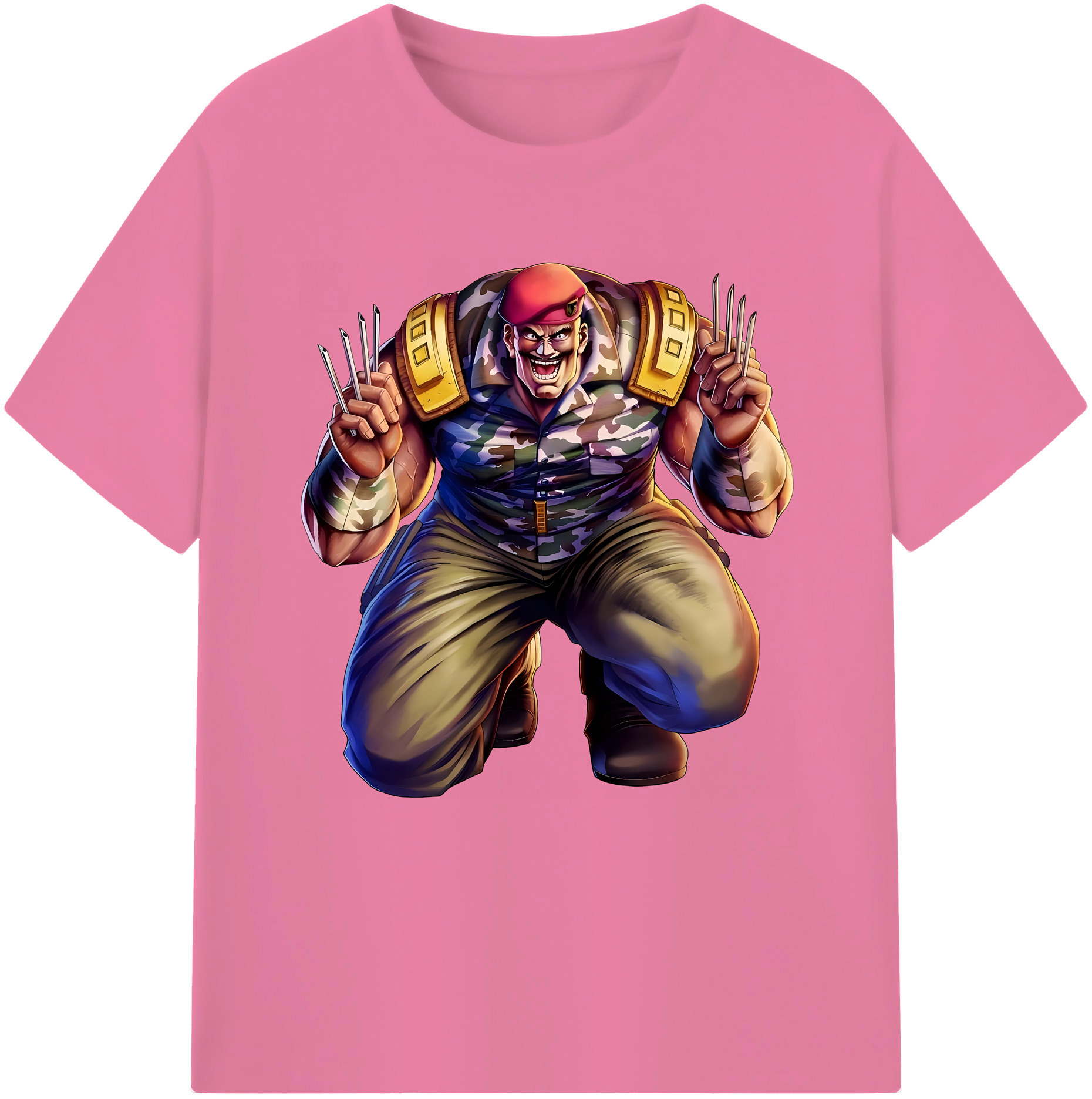 （画像用） 北斗の拳 Fist of the North Star 綿100％半袖Tシャツ（フロントプリント）